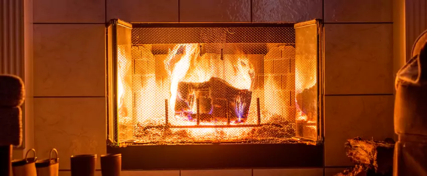 Mendota Hearth Landscape Fireplace Installation in South Laurel, Maryland
