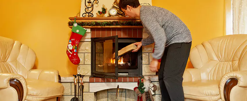 Rusted Metal Fireplace Restoration in South Laurel, Maryland